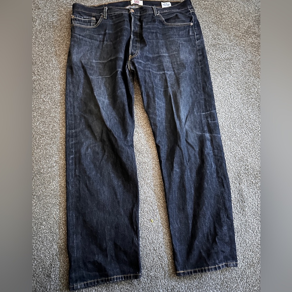 Levi's  501 Men's Dark Blue Straight Jeans